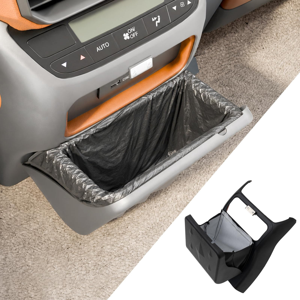 Ford Maverick Armrest Trash Can With Cup Holders