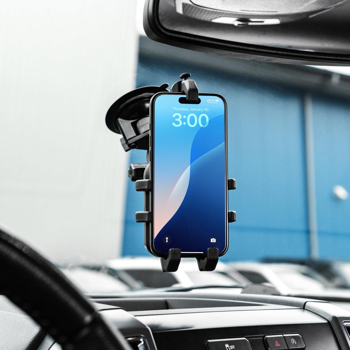 Quick-Grip Pro Phone Mount With Twist-Lock Base