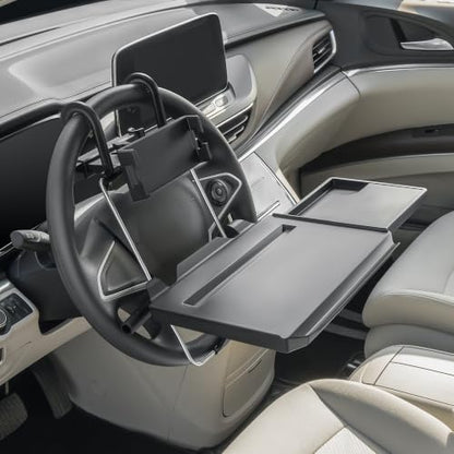 Large Steering Wheel Laptop Tray With Phone Holder