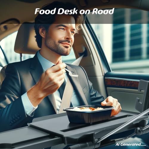 Large Steering Wheel Laptop Tray With Phone Holder