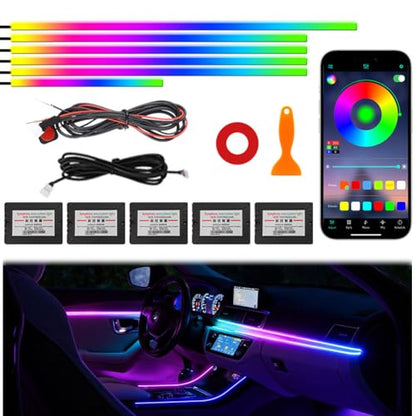 Acrylic Ambient Car Lights With Music Sync