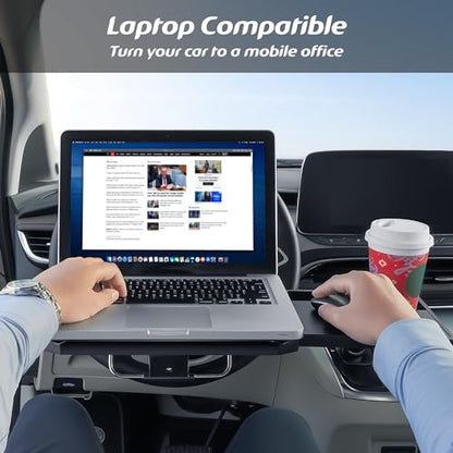 Large Steering Wheel Laptop Tray With Phone Holder