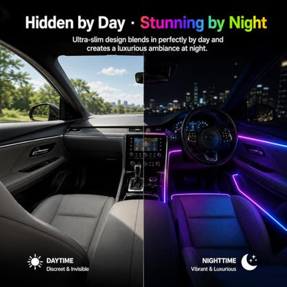 Acrylic Ambient Car Lights With Music Sync