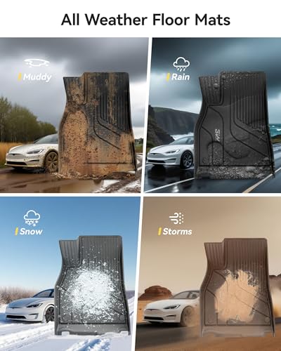 Tesla All-Weather Floor Mats With Custom Fit
