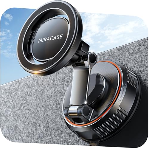 Vacuum MagSafe Car Mount With 360° Adjustment