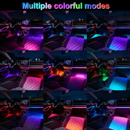 Acrylic Ambient Car Lights With Music Sync