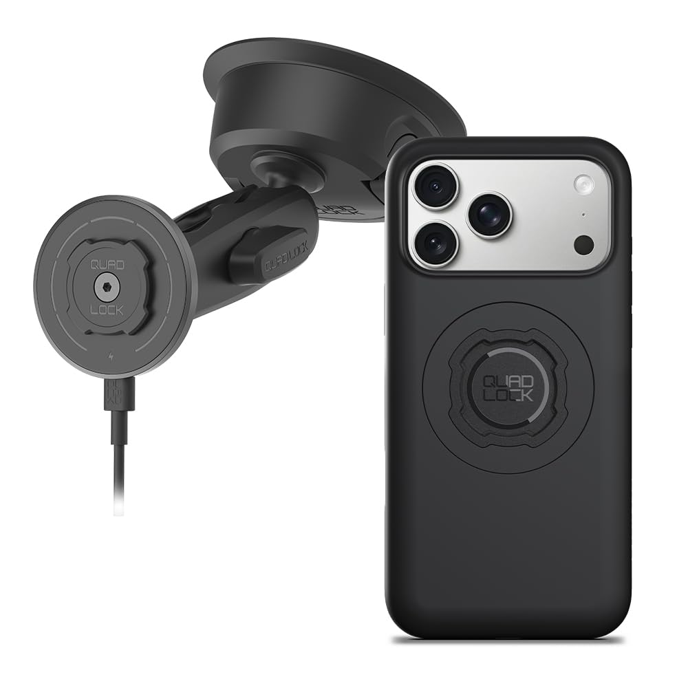 MagSafe Suction Phone Mount With Wireless Charging
