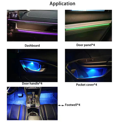4-Door Smart Ambient Interior Lighting Kit