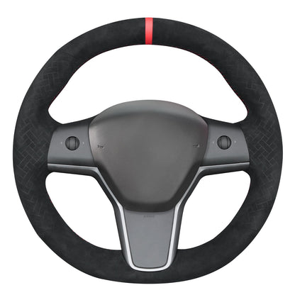 Tesla Model 3 DIY Alcantara Steering Wheel Wrap