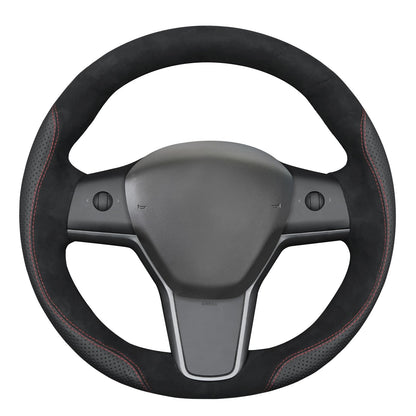 Tesla Model 3 DIY Alcantara Steering Wheel Wrap