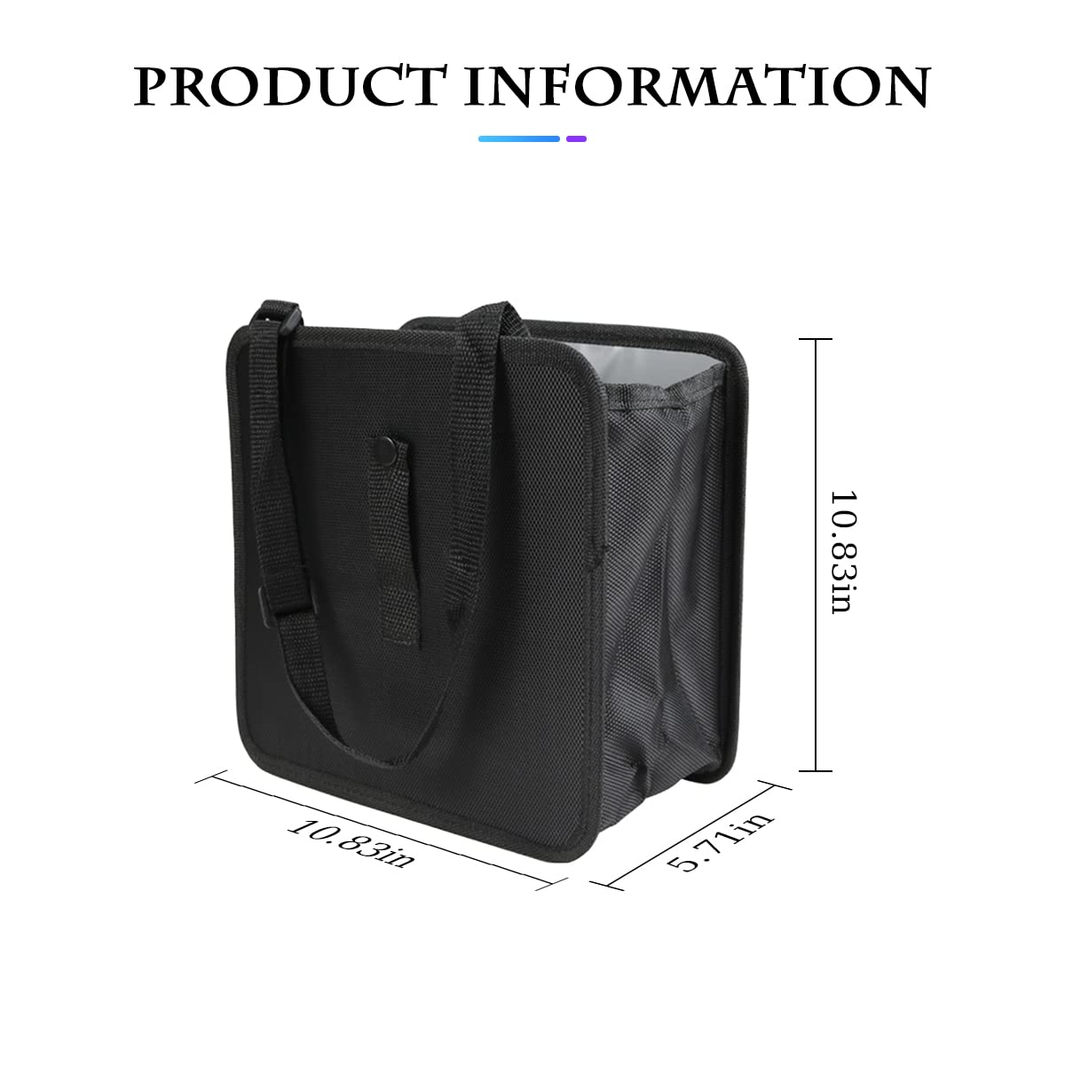 Foldable Hanging Car Trash Bag With Large Capacity