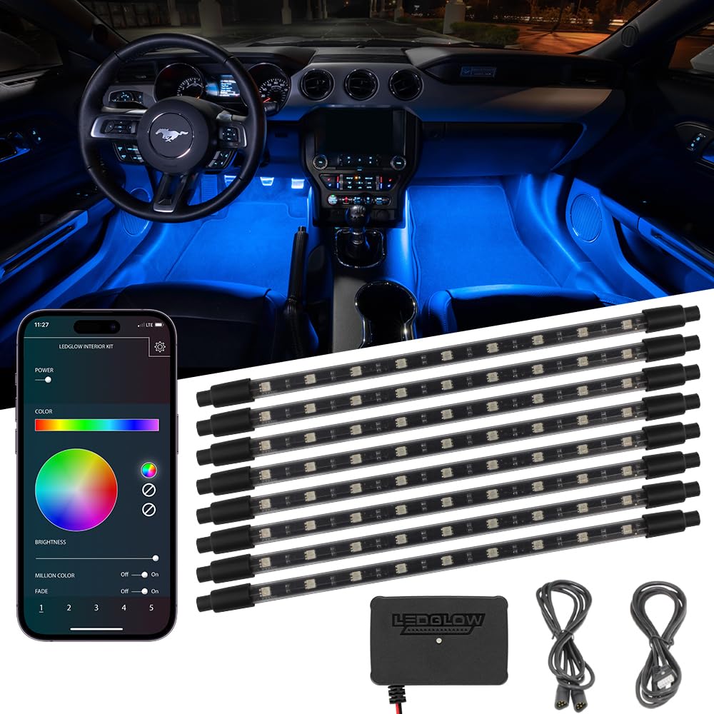 Bluetooth RGB Interior Footwell Lighting Kit