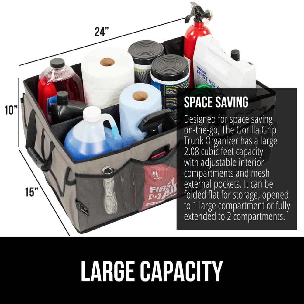 Large-Capacity Trunk Organizer for SUVs and Cars
