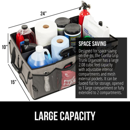 Large-Capacity Trunk Organizer for SUVs and Cars