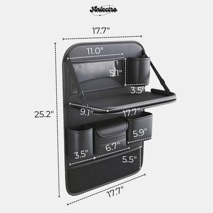5-in-1 Backseat Organizer With Fold-Down Tray