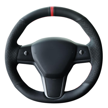 Tesla Model 3 DIY Alcantara Steering Wheel Wrap
