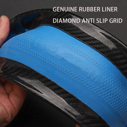 Nappa Leather Steering Wheel Cover With Carbon Texture