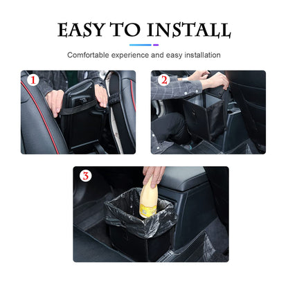 Foldable Hanging Car Trash Bag With Large Capacity