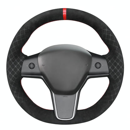Tesla Model 3 DIY Alcantara Steering Wheel Wrap