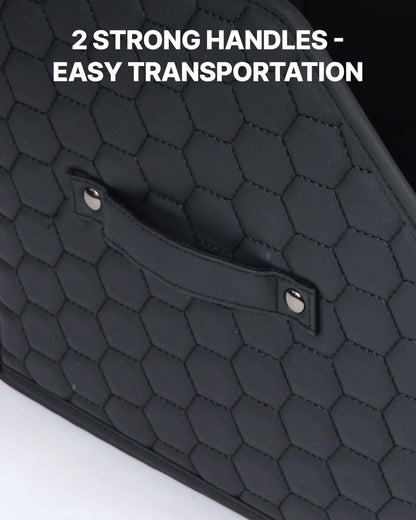 PU Leather Trunk Organizer With Secure Lid