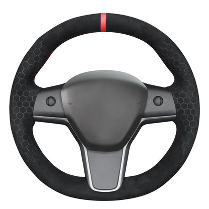 Tesla Model 3 DIY Alcantara Steering Wheel Wrap