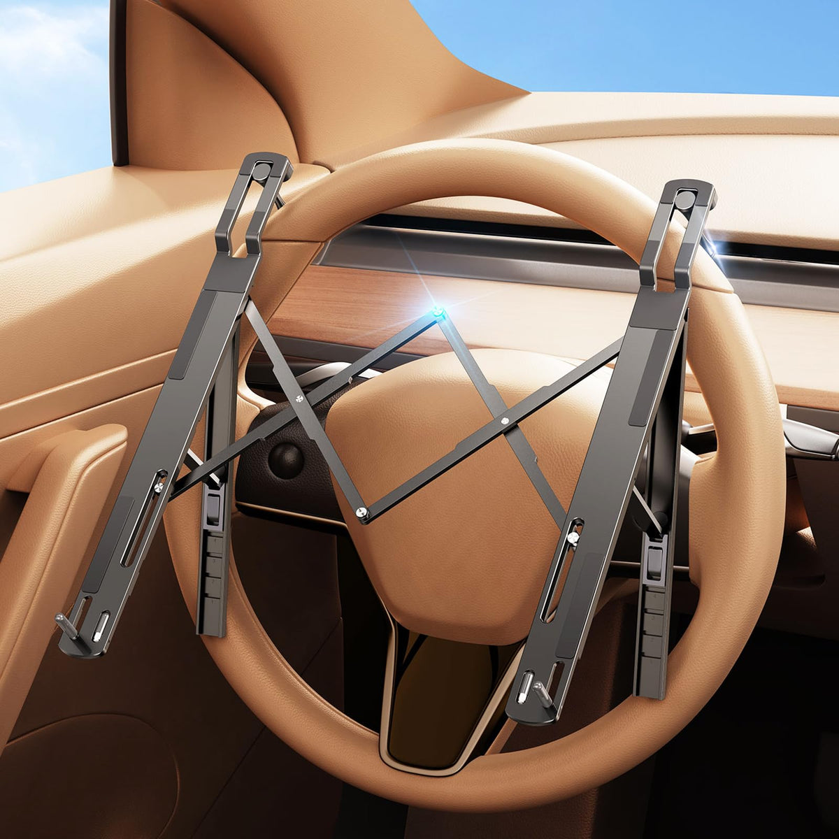 Steering Wheel Laptop Desk With Portable Design