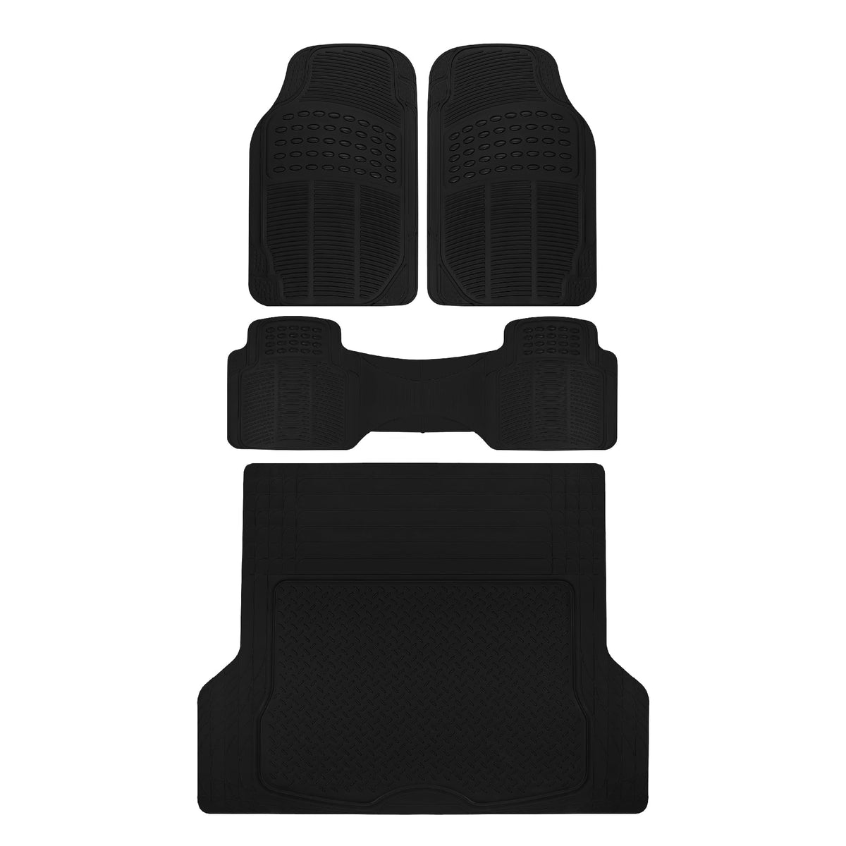 Clear All-Weather Floor Mats With Anti-Slip Grip