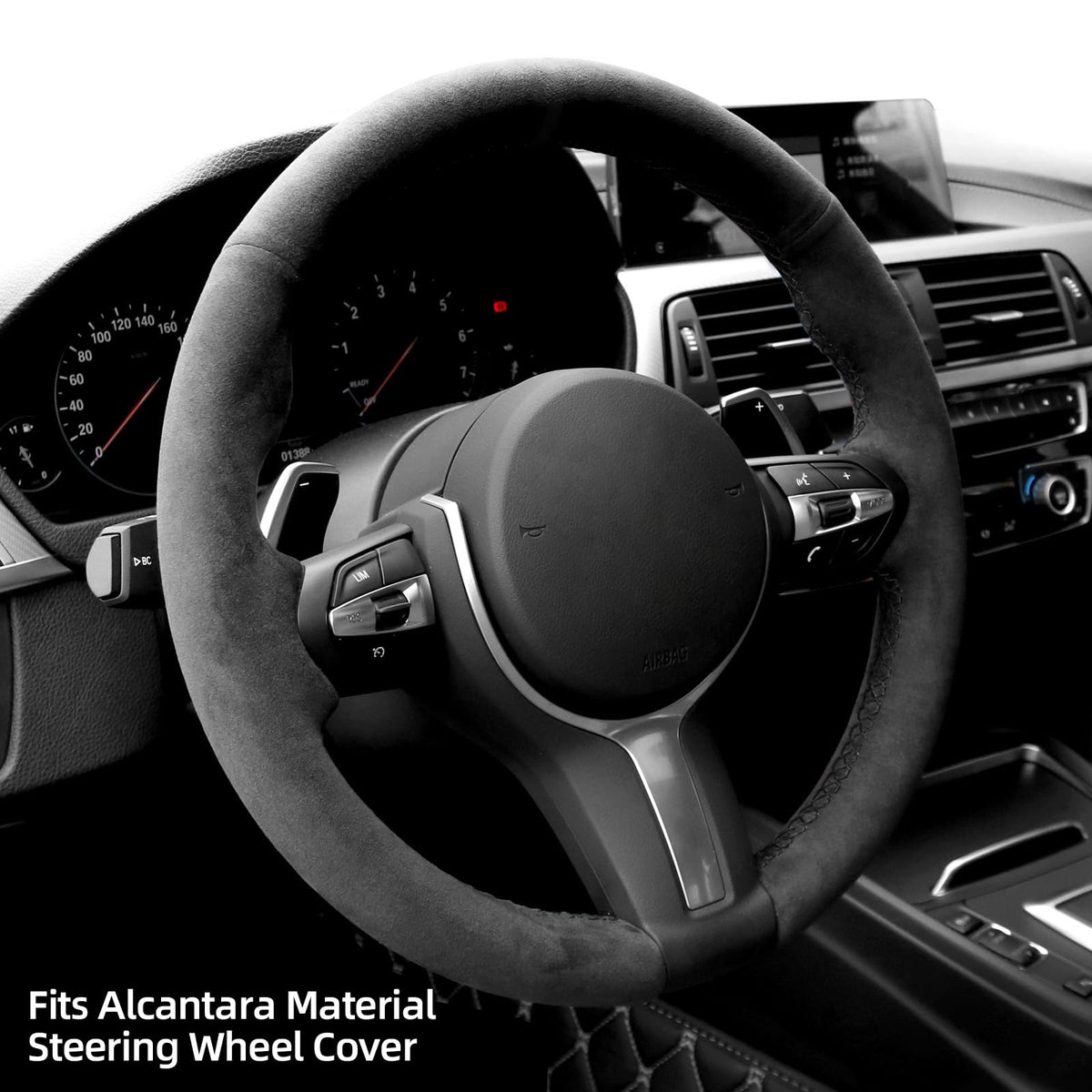 BMW Alcantara Hand-Stitched Steering Wheel Cover