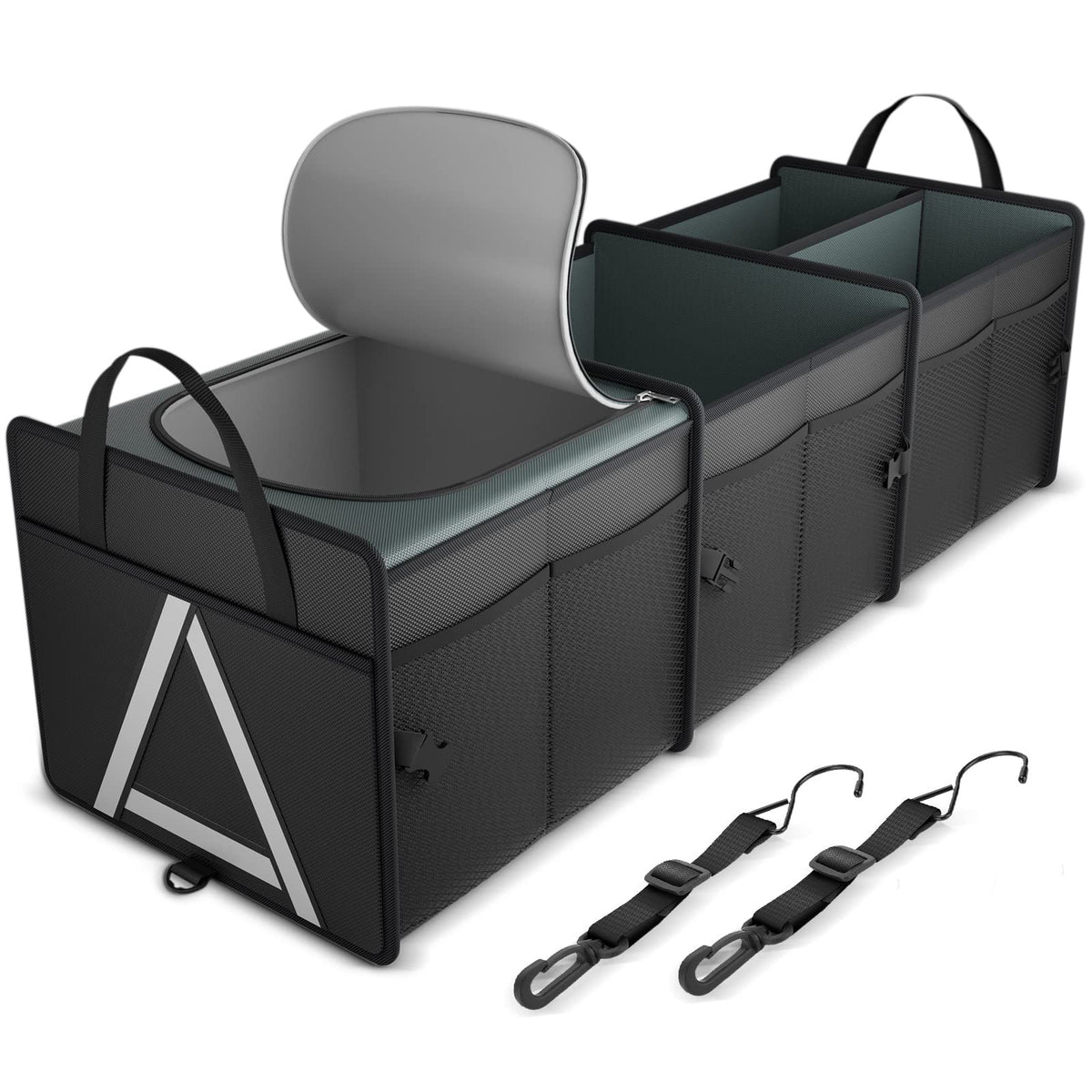 Insulated Trunk Organizer With Three Compartments
