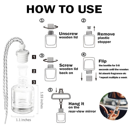 Hanging Car Fragrance Diffuser Set – 2 Pack