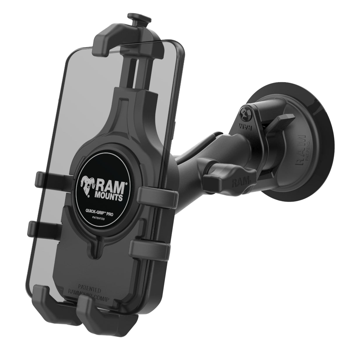 Quick-Grip Pro Phone Mount With Twist-Lock Base