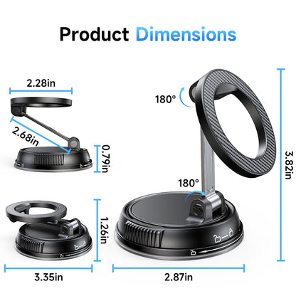 MagSafe Car Phone Mount With Strong Suction