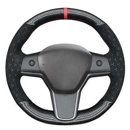 Tesla Model 3 DIY Alcantara Steering Wheel Wrap