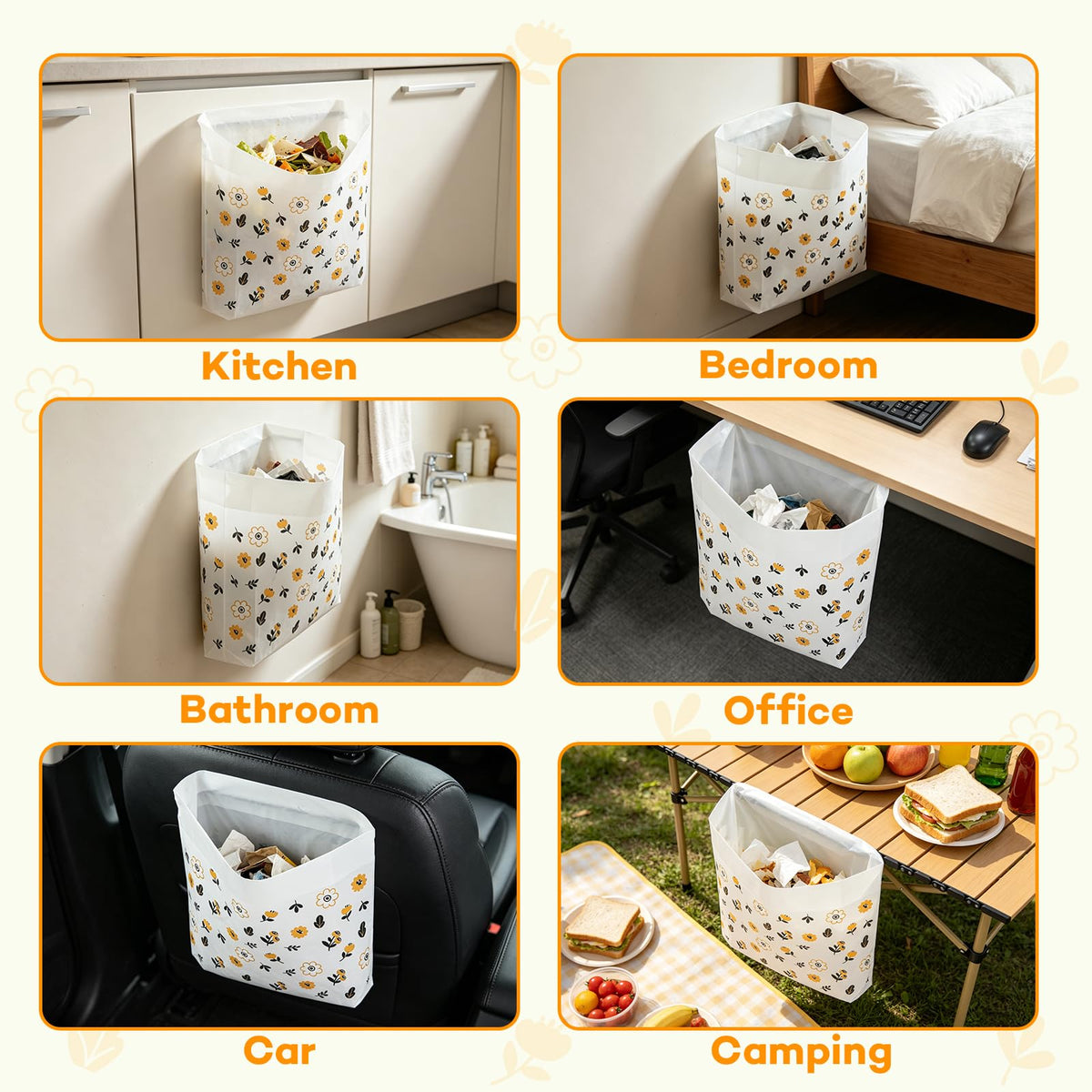 Leakproof Hanging Car Trash Bags