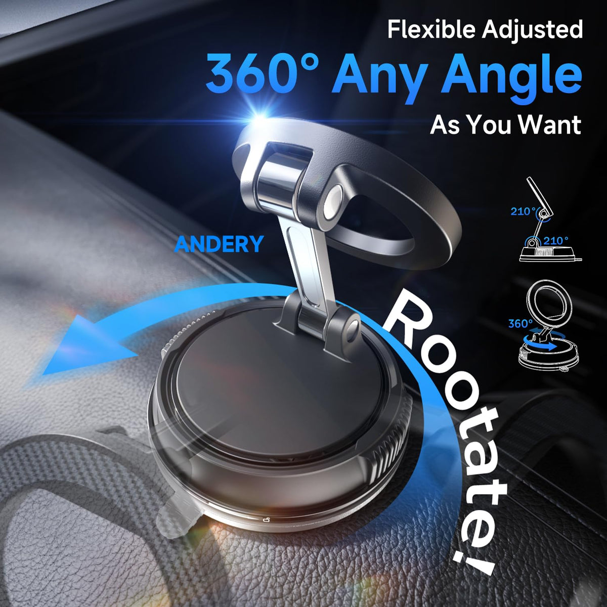 MagSafe Car Phone Mount With Strong Suction