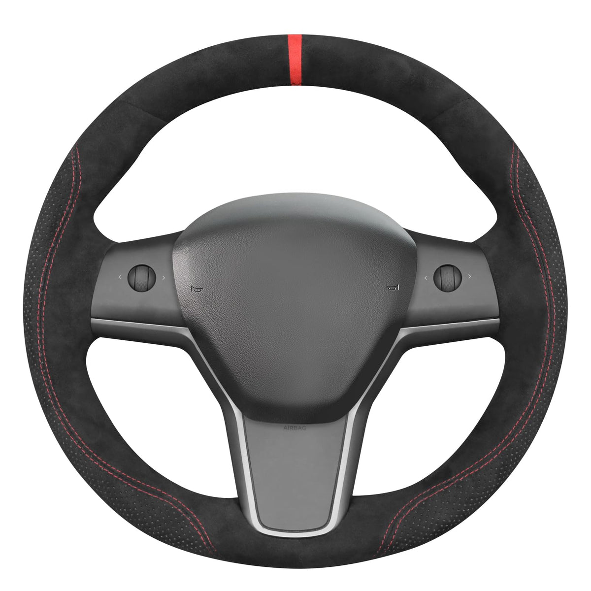 Tesla Model 3 DIY Alcantara Steering Wheel Wrap