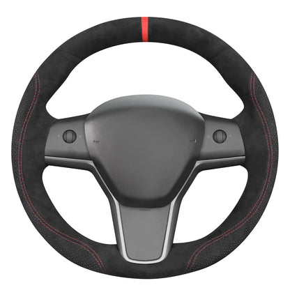 Tesla Model 3 DIY Alcantara Steering Wheel Wrap