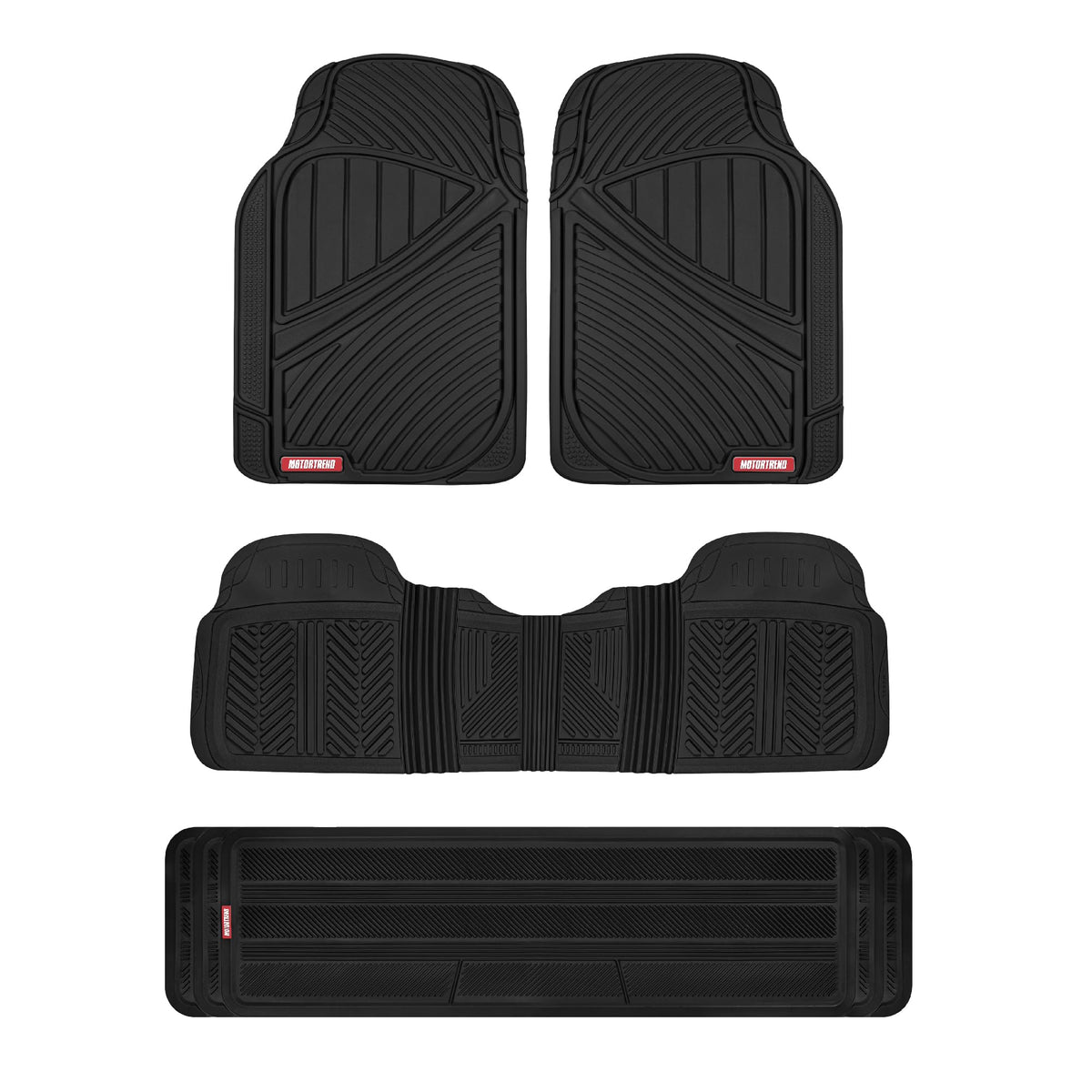 Motor Trend MT-773-801-BK Black Floor Mats