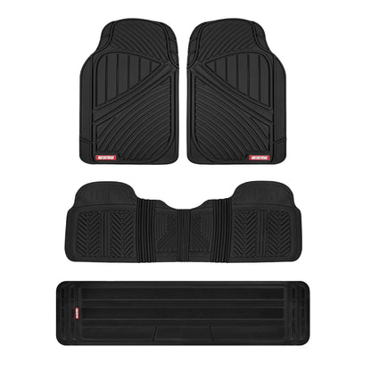 Motor Trend MT-773-801-BK Black Floor Mats