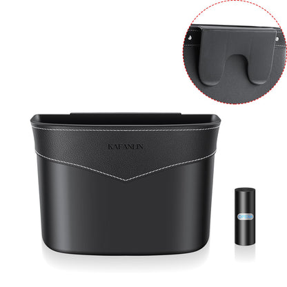 Mini Car Trash Can With Bag Organizer