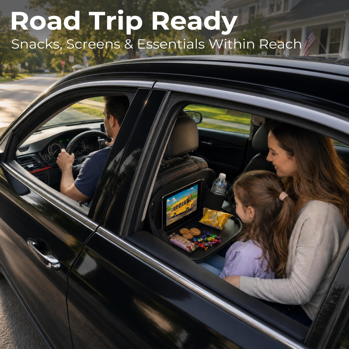 5-in-1 Backseat Organizer With Fold-Down Tray