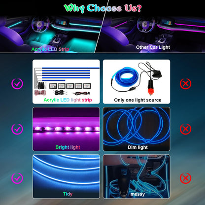 RGB Acrylic Interior Ambient Light Kit
