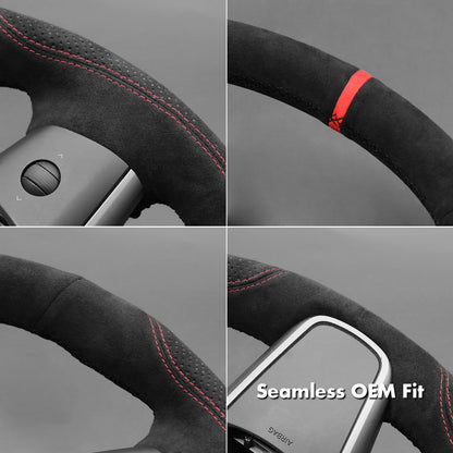 Tesla Model 3 DIY Alcantara Steering Wheel Wrap