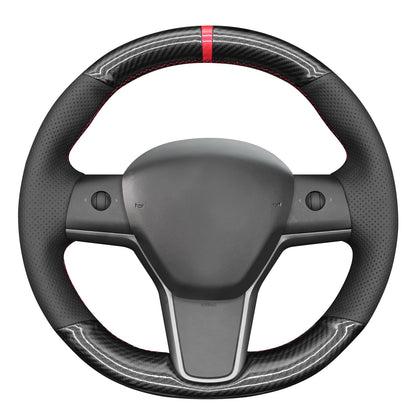 Tesla Model 3 DIY Alcantara Steering Wheel Wrap