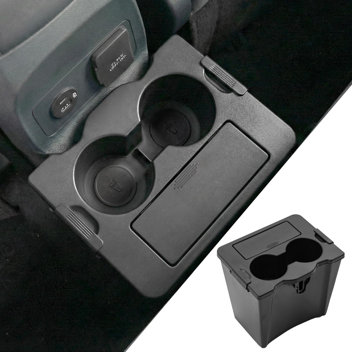 Ford Maverick Armrest Trash Can With Cup Holders