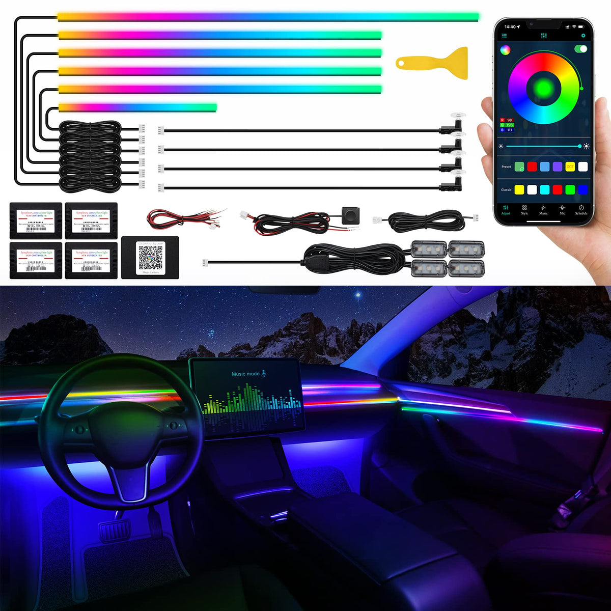 Dreamcolor RGB Ambient Lights With Music Sync