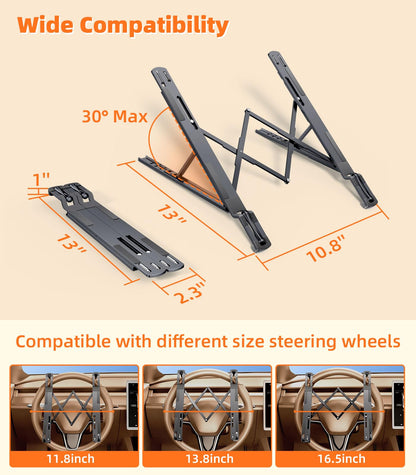 Steering Wheel Laptop Desk With Portable Design