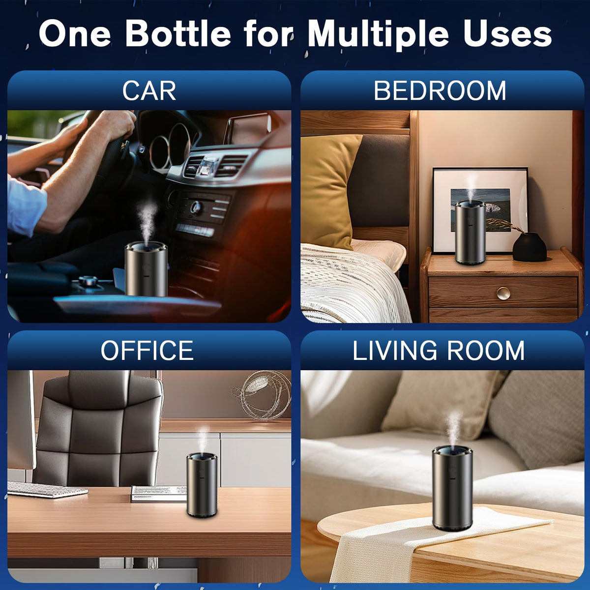 Smart Car Fragrance Diffuser With RGB Light