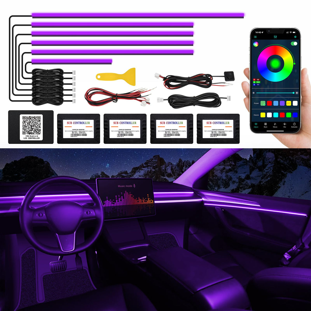 Dreamcolor RGB Ambient Lights With Music Sync