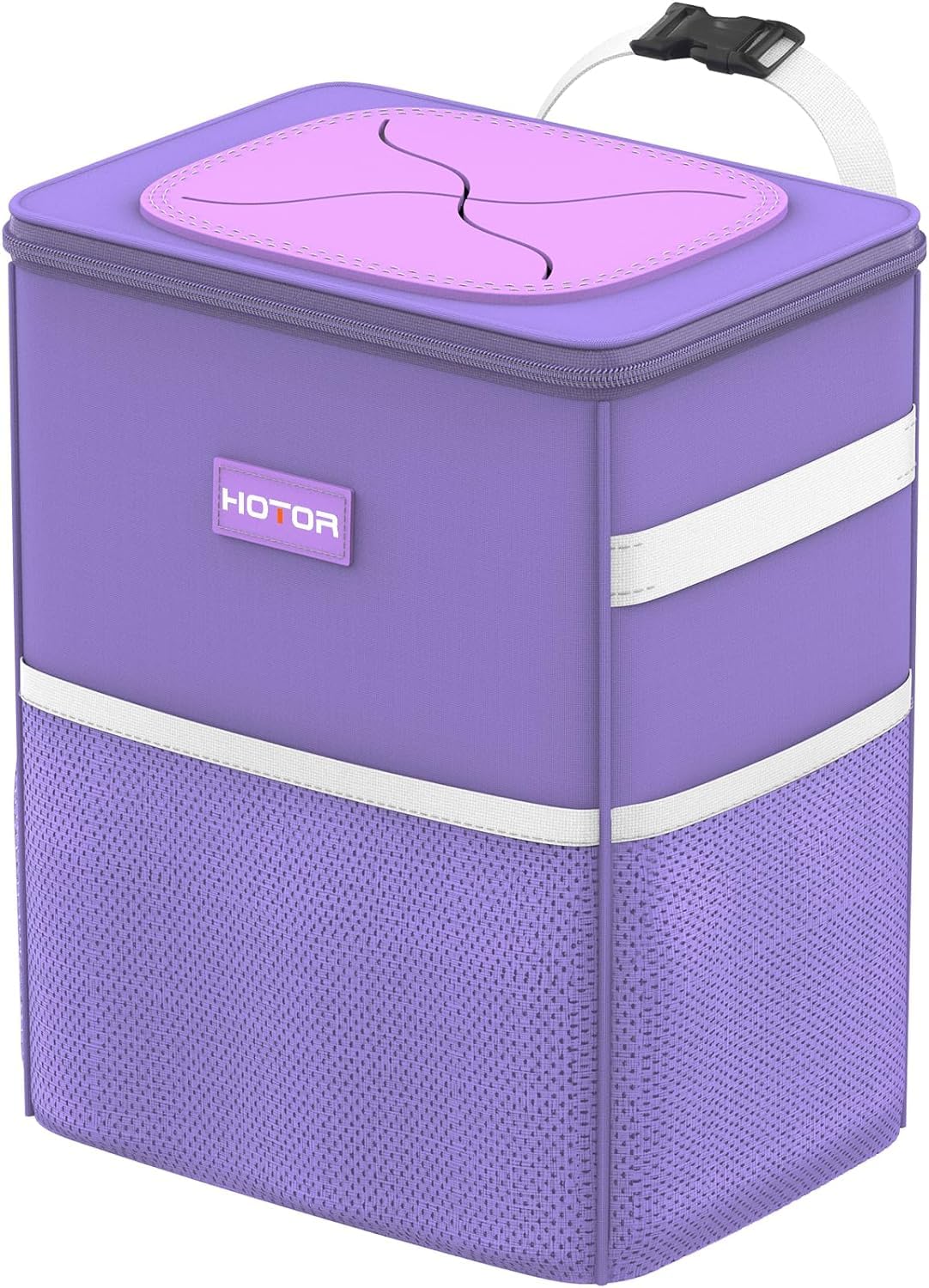 Leakproof Car Trash Can With Storage Pockets